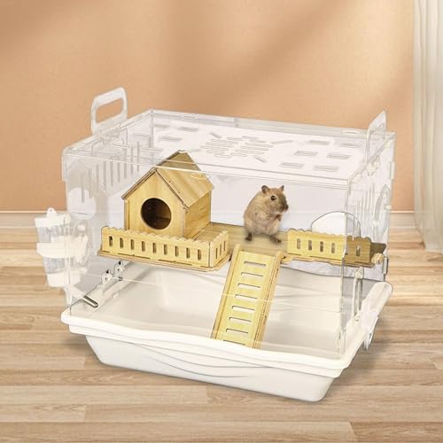 Maison pour hamster transparente avec système de ventilation fluide