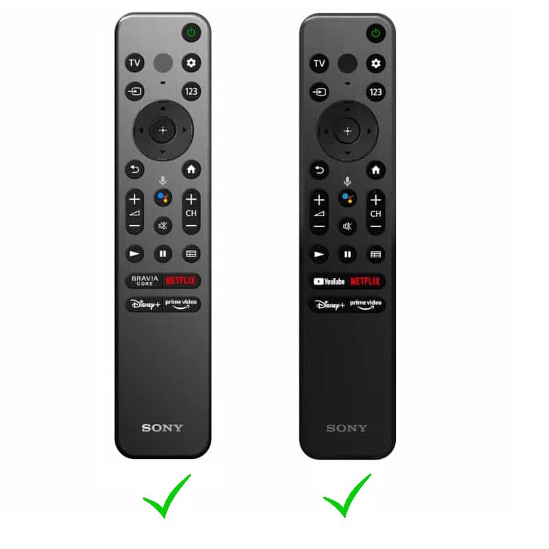 Image of Oboe Silicone Full Wrap Remote Case Compatible with Sony Smart Tv 2022 Voice Remote RMF-TX 800U RMF-TX 900U Remote Cover with Lanyard (C-White)