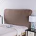 Fodera Per Testiera Letto Queen King Singolo Matrimoniale Morbido Elasticità Coperchio Della Testata Letto Pelle/Legno/Tessuto Letto Schienale Decorativa Protector Copertura,Brown1-Length：90-110cm