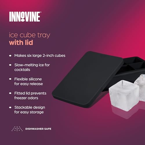 Molde de silicona para cubos de hielo con tapa, gris miniatura 2