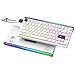 ATTACK SHARK R85 HE 8000Hz Rapid Trigger-Tastatur, 0,005mm RT-Genauigkeit, Kabelgebundene 75% Gaming-Tastatur, Hall-Magnetic Switch, RGB-Lightbox, Einstellbare Betätigung, Snap Tap, Weiß
