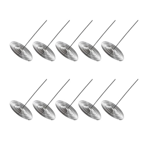 HOLIDYOYO Teapot Spout Strainer Filters Set of 10 Stainless Steel Tea Pot Accessories for Uniform Filtering Easy Brewing and Use in Home Kitchen