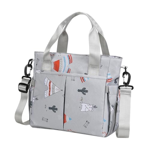 SKISUNO Bolso para Mamá Grande con Organizador Multifuncional Bolsa Maternidad para Cochecito y Pañales Bolsa de Mano para Hospital y Porteo para Embarazadas y Madres Movimiento
