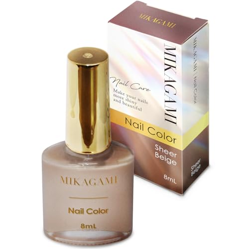 MIKAGAMI マニキュア 速乾 ネイル ポリッシュ 日本製 8mL(シアーベージュ)