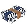 Urban Villa Kitchen Towels (20x30 Inches 6 Pack) Extra Large Premium Dish Towels for Kitchen Blue & White Dish Cloths Highly Absorbent 100% Cotton Kitchen Hand Towels with Hanging Loop Tea Towels