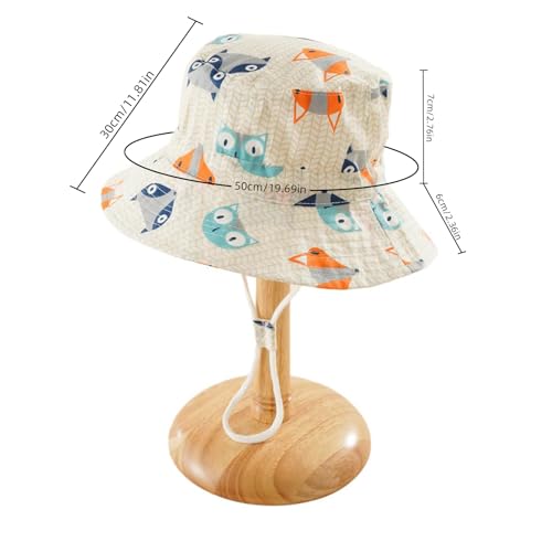 Bucket Hat,Cartoon Print Bucket Hat for Children Kids Outdoor Foldable Soft Fisherman Hat Wide Brims Spring Blue3