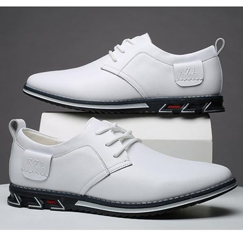 Men's Fashion Casual Round Toe Oxford Derby Orthopedic Leather Shoes Comfort Walking Soft Sole Non-Slip Office Casual Shoes3