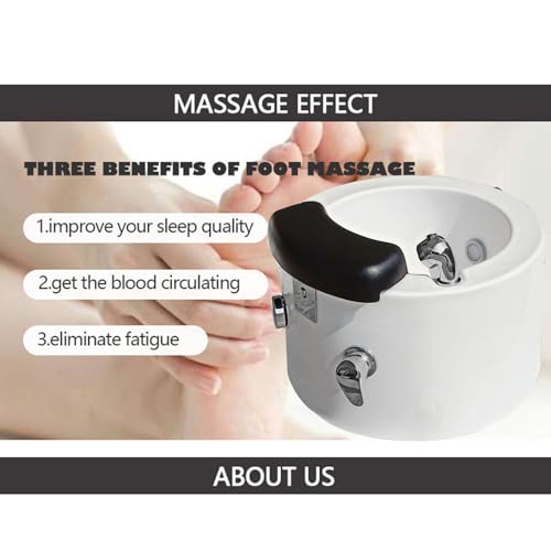Spa de pies acrílico con calefacción y masaje miniatura 6