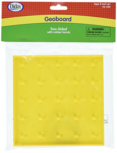 Didax Educational Resources Two Sided Geoboard, 6"