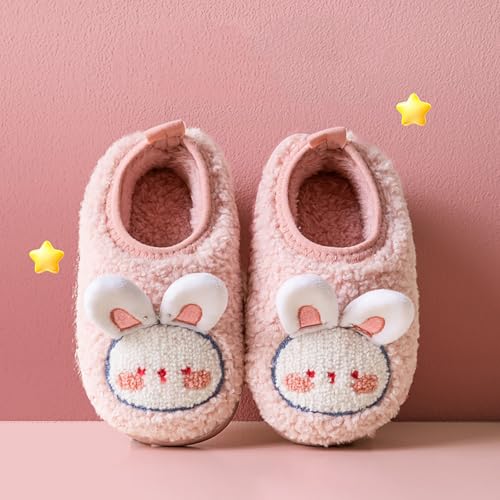 Boys Girls Plush Panda Slippers Non-Slip Fleece Cute Cartoon Slippers Fall Winter Warm Indoor Soft Cozy Sandals2