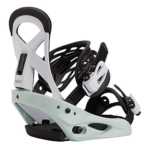 Fixations Burton Smalls 2021 neo-mint et white en taille L pour snowboard