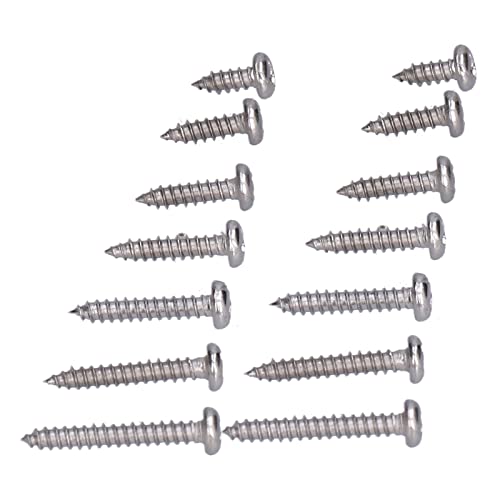 Tornillos de cabeza pan M3 autoperforantes acero 304 200 piezas miniatura 3