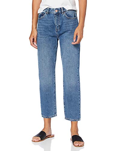 Noisy May NOS DE Damen Nmisvork Straight Jeans, Blau(blaumedium Blue Denim), 27W / 30L EU Cover