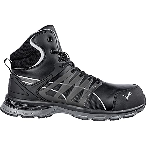 PUMA Men's Velocity 2.0 Black Mid Industrial Shoe, 10.5