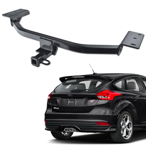 TLAPS 7422455283259 Compatible with 2012-2018 Ford Focus SE/SEL/S/Titanium Class 1 I Black 1.25" Receiver Trailer Hitch