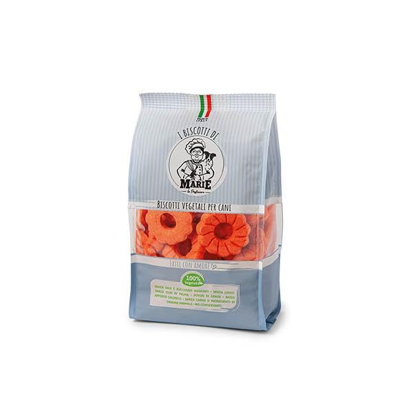 Biscotti Vegetali per Cani Marie la Pasticciera, Fiore Mela, 400g 100% vegetali, 100% biologici