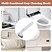 Multi-Function Rotating Crevice Cleaning Brush, Ergonomic Grip, 21x14cm, Bathroom Grout Brush, Toilet Cleaning Scrubber, 360-Degree Rotating, for Home & Industrial Use