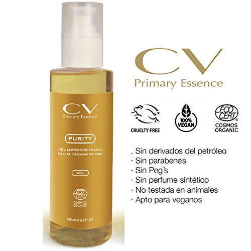Gel de limpeza facial Purity de CV Primary Essence 200 ml