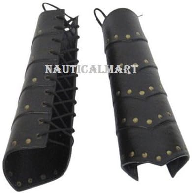 NauticalMart Leather Arm Guards Medieval