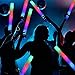 Jiahz 32 PCS LED Foam Glow Sticks Bulk, Glow in The Dark Party Supplies with 3 Modes Colorful Flashing, Glow Sticks Bulk Party Pack for Wedding, Concert, Raves, Events, Birthday