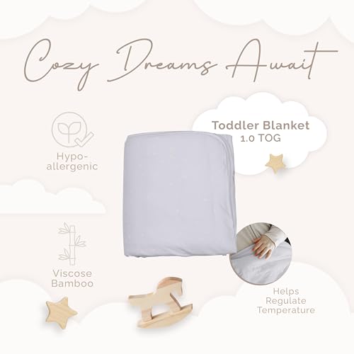Image of Soft Baby Quilted Blanket - Lightweight and Breathable, Ideal for Newborns and Toddlers. (Gray with Stars, 39 inch x 57 inch)
