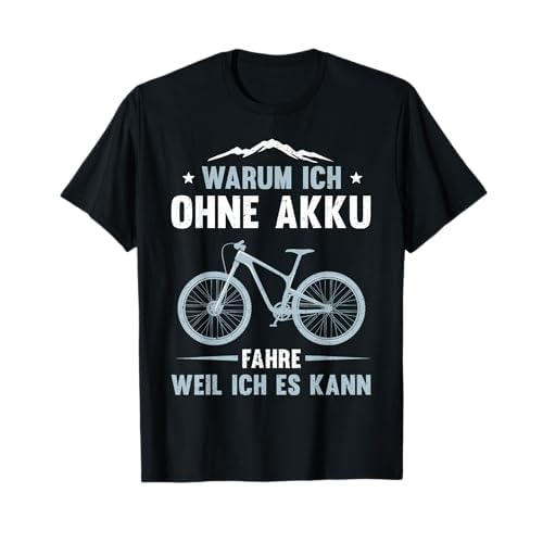 HENMI Fahrradständer 24-28 Zoll, 4 cm Höhenverstellbar und Universal Seitenständer, Dauerhaft Bike Stand gemacht durch Aluminiumlegierung 7 Herren Mountain Bike MTB Fahrrad Ohne Akku Geburtstag Geschenk T-Shirt