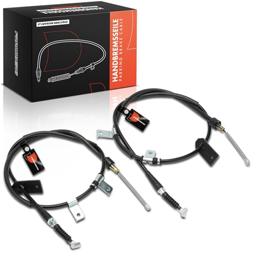 Frankberg 2x Handbrake Cable Drum brake Rear Compatible with Jimny Off-road Vehicle Closed SN 1998-2024 Jimny SUV SN 1998-2024 Replace# 5442081A00