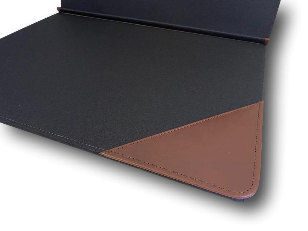 Agendepoint.it - Sottomano Da Scrivania In Vera Pelle Vegetale Con Apertura 38x50 Marrone