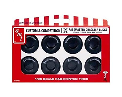 AMT 1/25 Custom & Competition M&H Racemasters Jumbo Drag Slicks Tire Pack