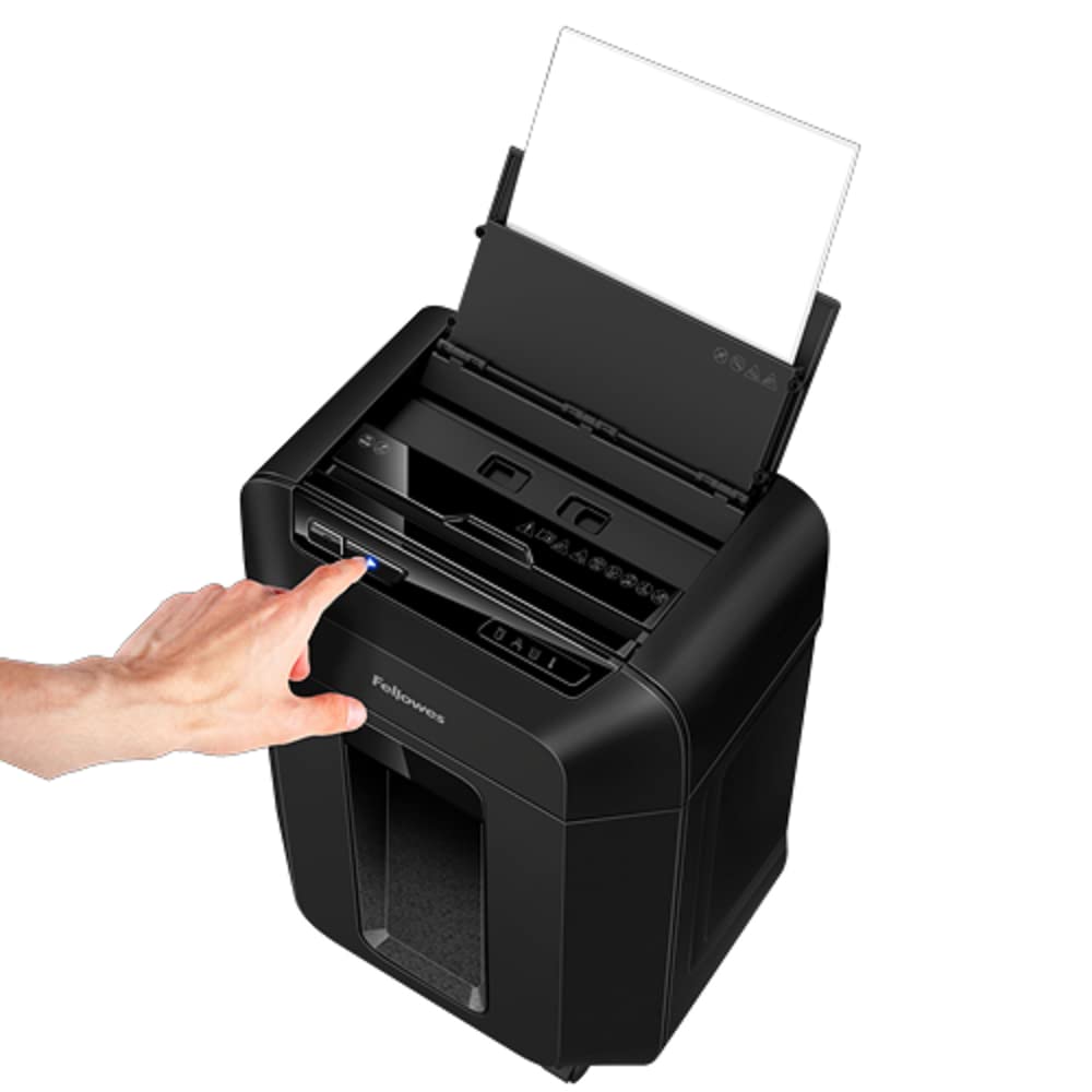Fellowes Automax 80M Aktenvernichter Partikelschnitt-Zerkleinerung 22 cm Schwarz (4621501)