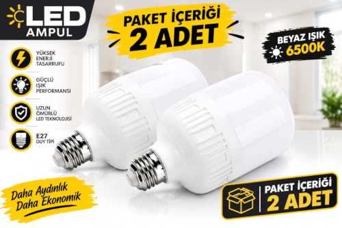 LED Ampul 60W Beyaz Işık CT-4328