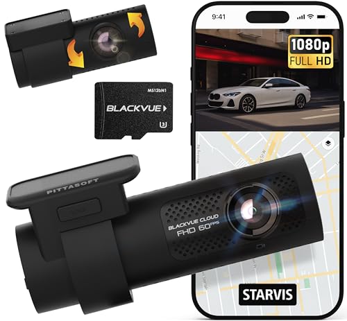 BlackVue DR770X-2CH 64GB | 2-Channel Dash Cam, Full HD STARVIS Sensor, Parking Mode, Up to 512GB, Easy Setup via App, Wi-Fi, GPS, Cloud Auto Backup, Cloud via Hotspot or LTE Module