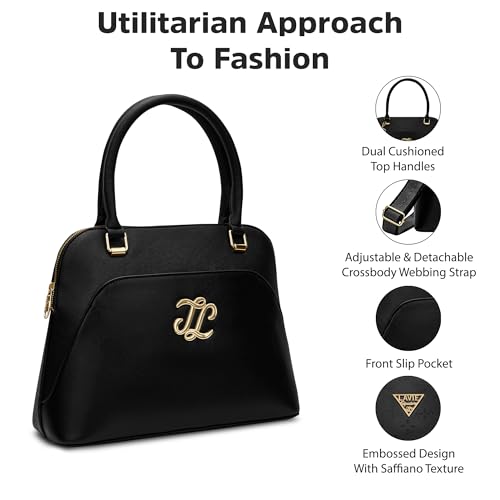 Image of Lavie Signature Women's Aiken Colourblock Dome Satchel Handbag | Satchel Bag for Work | Ladies purse | Stylish Shoulder Bag | Gift For Women