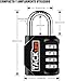 Candados de seguridad, Tacklife HCL1B Heavy Duty de 4 digitos codigos de...