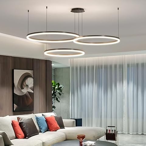Lustre LED Mikeru 3 Anneaux Cover