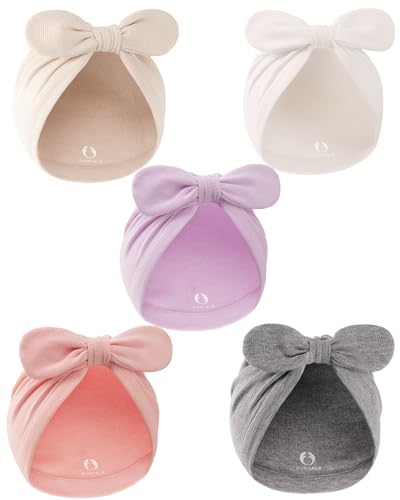 Image of FURTALK Baby Hats Newborn Turban Soft Infant Beanie Girls Caps