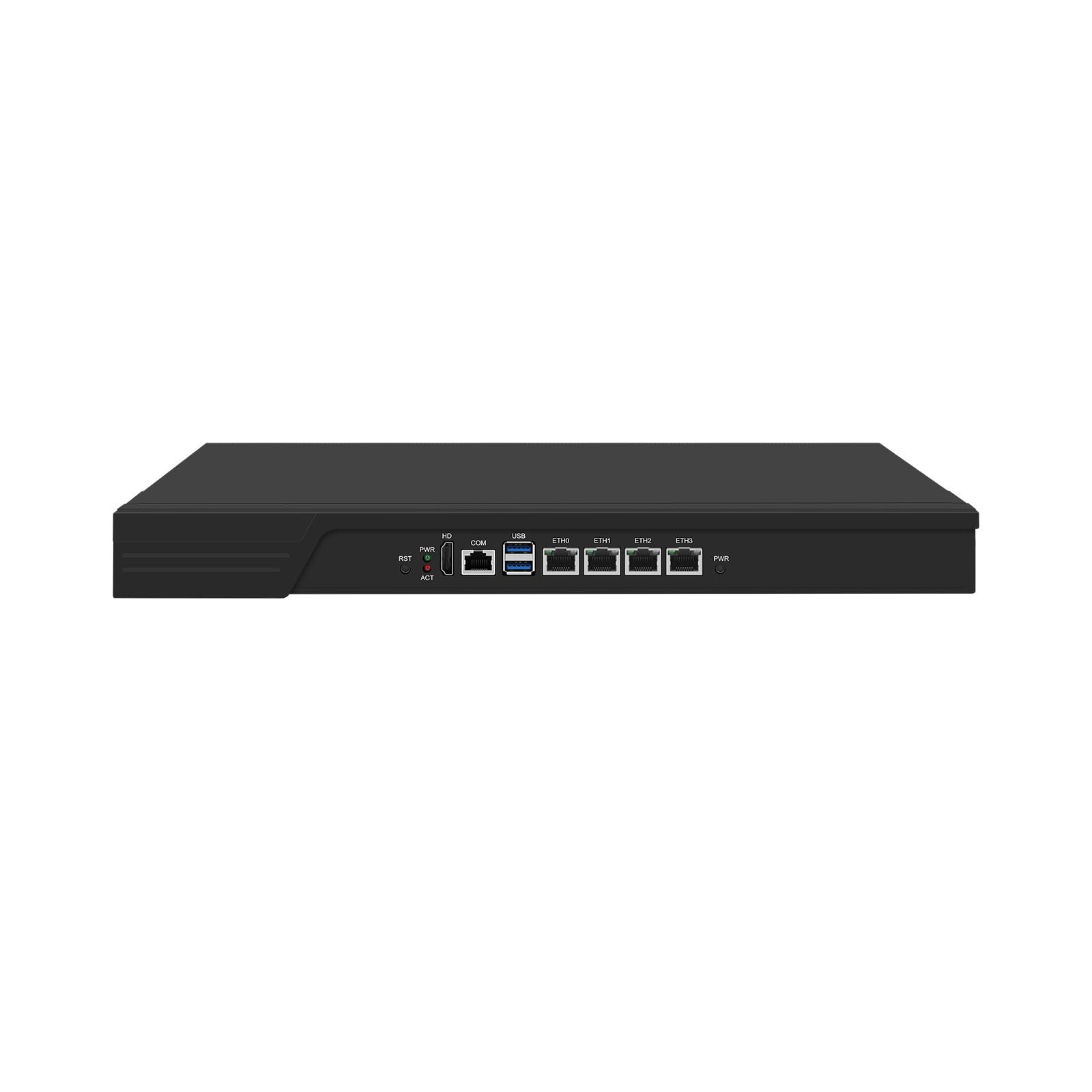 1U 19 Inch Rack Mount Firewall Appliance, PFSense, OPNsense, VPN, Network Router PC, N95 N97, RJ53, 4 x 1GbE I210 LAN, Console, HDMI, TPM2.0, 16G RAM, 256G SSD