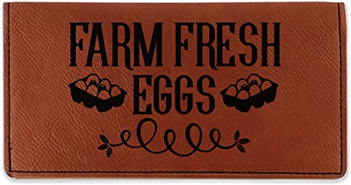 RNK Shops Farm Quotes Leatherette Checkbook Holder - Single Sided