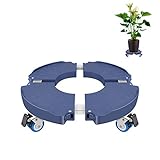 Beim Bremsen nicht Leicht zu Bewegen: Damit die transportroller nicht versehentlich bewegt werden, befinden sich 4 Schlösser an den 4 Rädern, die Sie verriegeln können. Drücken Sie einfach mit den Füßen auf die Schlösser, Sie können Ihren Blumentopf leicht an Ort und Stelle halten, ohne sich Sorgen machen zu müssen, dass Ihr blumenroller im Freien weggeblasen oder bei versehentlicher Berührung im Innenbereich bewegt wird.