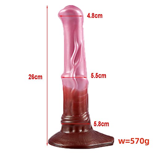 Jixaxe Realistischer Dildo Pferd Horse Penis mit Starke Saugnapf Groß Dildos Penis für Frau Extra Lang Pferde Dildo G-Punkt Stimulator Tier Dildo Sexspielzeug für Frauen Männer Masturbatoren – Bild 3