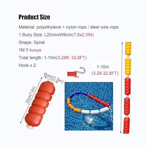 Kit de corde pour piscine réglable pour sécuriser le petit bain