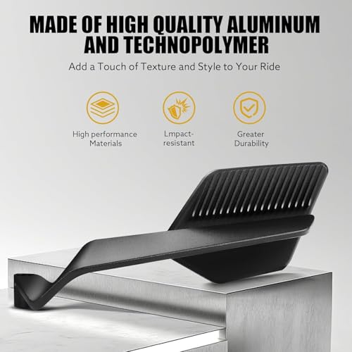 Image of OTOROYS Universal Motorcycle Rearview Mirrors, 180 Foldable & Rotatable Side Mirrors with Stealth Wind Wing Design | Fits 10mm & 8mm Mounts | Compatible with Most Bikes & Scooters