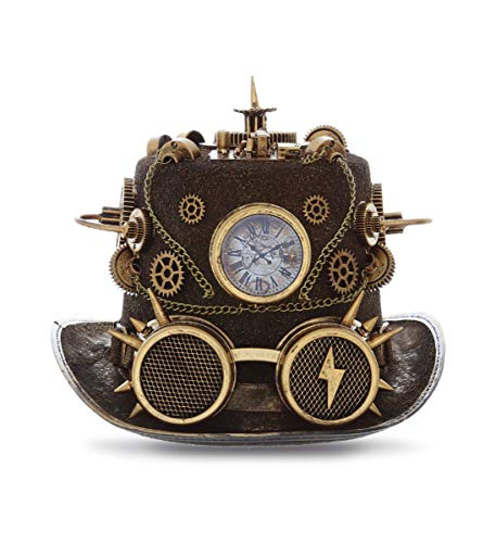 Attitude Studio Gold Steampunk Top Hat