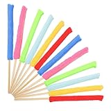 Ipetboom 12St Reinigungsstab Easy putz putzbürste Cleaning Brush gläserbürste reinigungspads Machen ausziehbarer Staubwedel Bausatz Küchenreinigungswerkzeuge Flaschenbürstenreiniger Bambus