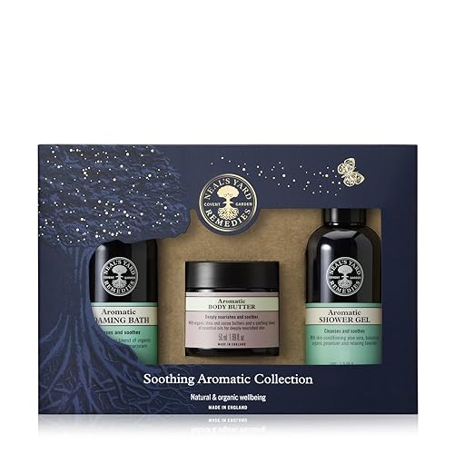 Neals Yard Remedies Soothing Aromatic Gift Set With Bath Soak Body Butter & Shower Gel Cruelty-Free Set of 3