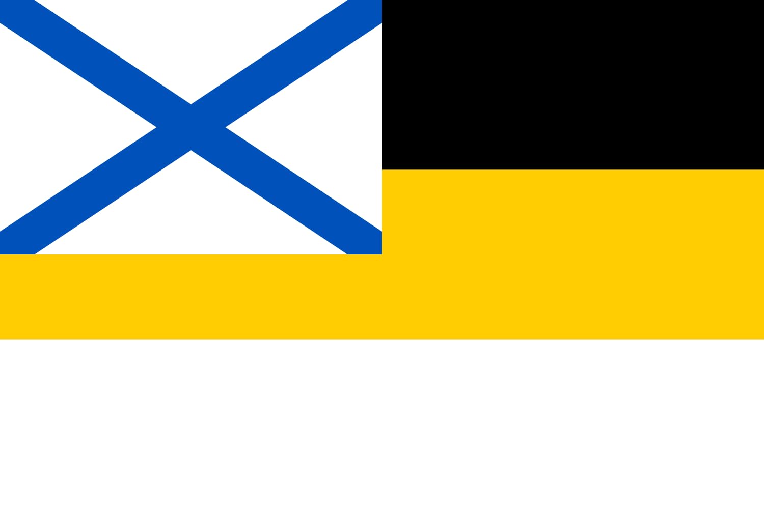Drapeau russe noir jaune blanc pour décoration intérieure et rassemblements