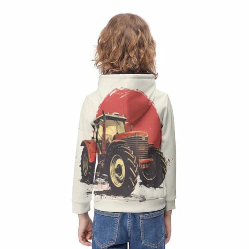 Sweat tracteur 3D à capuche : le cadeau idéal pour adolescent - 4