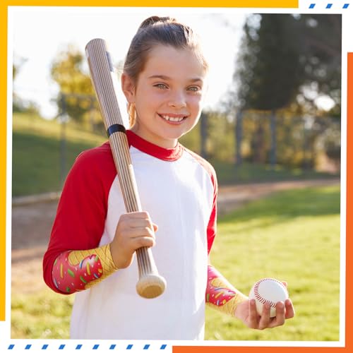 Image of Shyyween 6 Pair Arm Sleeve for Youth Kid Boy | Compression Baseball Drip Arm Sleeve, Cooling Arm Sleeve for Softball Football Basketball, UV Protection, Youth Sports Gift