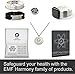 EMF Harmonizer Apple Watchband - Waterproof Wireless Frequency Protection Band for Apple Watch - Wristband Protection with Dual Technology - Medium/Large-White
