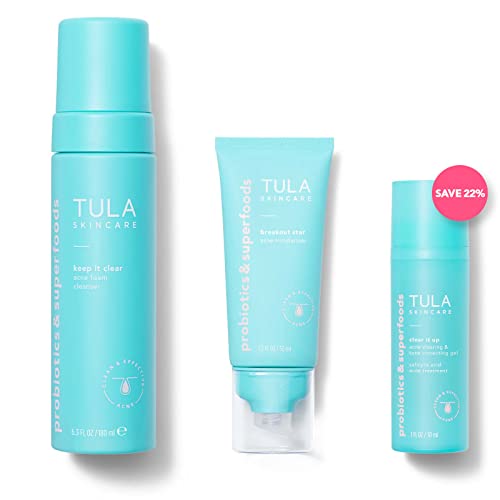 TULA Skin Care Acne Heroes Level 3 Acne Clearing Routine | An Effective, Gentle, and Complete Acne-Clearing Routine for Mild to Severe Breakouts